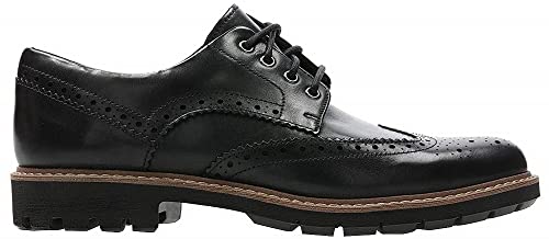 Preisvergleich Produktbild Clarks Herren Batcombe Wing Derbys, Schwarzes Leder, 43 EU