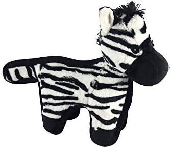 Hyper Pet Tough Plush Zebra Durable Dog Toy with Squeaker