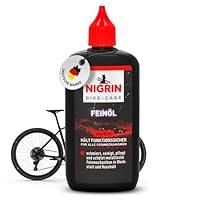 NIGRIN BIKE-CARE Feinöl | 100 ml Flasche | Feinmechaniköl | Für Hobby und Werkstatt | Harz- und säurefrei |, grau
