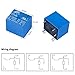 12Pcs 5V DC Mini Power Relay Auto PCB SRD-05VDC-SL-C 5 Pins DC Power Relay PCB Mount Electric for Universal Household Appliance