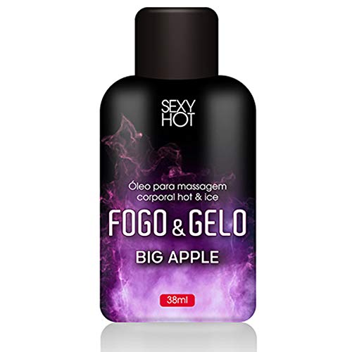 Óleo Beijável para Massagem Fogo & Gelo Bebida Big Apple 38ml
