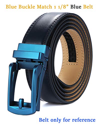Ratchet Belt Buckle Only for 1 1/8 slide belts strap,35mm Automatic Replacement Buckle for Men3