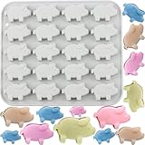 AIBOYA 20 Cavity Pig Silicone Candy Molds Piggy Mold For Candy Chocolate