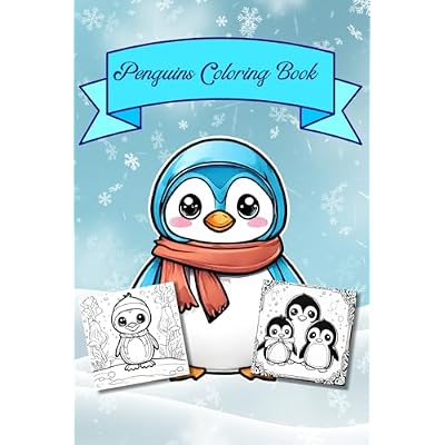 Coloring Book For Kids - Adorable Penguins