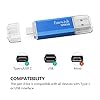 USB C Memory Stick 128 GB, 2 in 1 Type C Flash Drive 128gb USB Key Portable Otg Pendrive 128gb for Tablets, New Macbook, Android Smartphones, Samsung, Huawei, Oneplus Etc. (Blue)