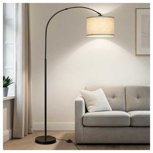 Arc Floor Lamps for Living Room, Modern Standing Lamp