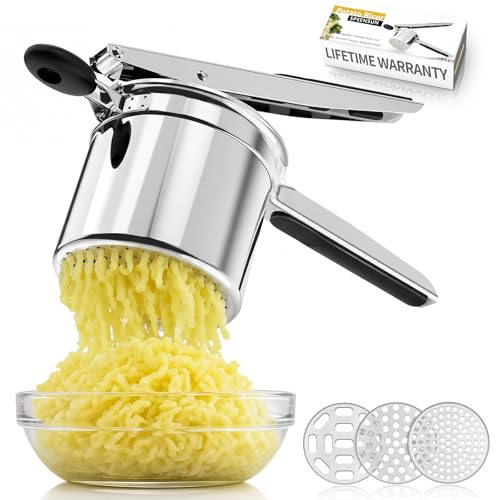 SPEENSUN Upgraded Potato Ricer Heavy Duty Press for Lump-Free Smooth Mash