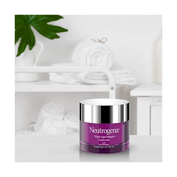 Neutrogena Triple Age Repair Anti-Aging Night Cream with Vitamin C; Fights Wrinkles & Evens Tone, Firming Anti-Wrinkle Face & Neck Cream; Glycerin & Shea Butter, 1.7 oz