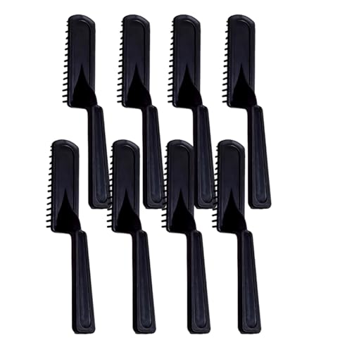 anneratteryer Pack of 8 Hair Comb Curling Comb for Curls Hair Dye Brush Hair Highlight Comb Women Hair Styling Comb Tool for Colouring Tool Brush Balance Women (Black)