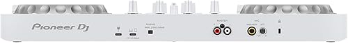 Miniatura 6 de Pioneer DJ DDJ-FLX4 Controlador de DJ de 2 canales, paquete blanco con funda, auriculares, cable de instrumentos y paño de pulido de Austin Bazaar