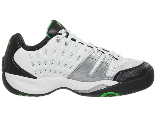 Prince T22 White/Black/Green Men's Shoes3