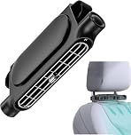 Car Backseat Fan,Car Seat Cooling Fan,Angle Adjustable Carseat Cooler,Portable Ventilation Fans,3000mAh Rechargeable,Clip On Air Circulator,Electric Vehicle Fans for Road Trips Camping (Black)