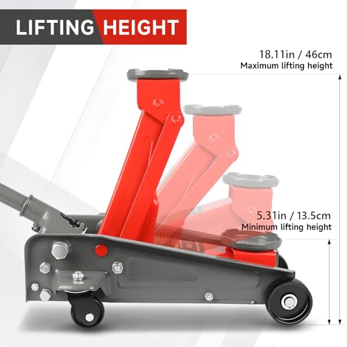 LARBANKE 3 Ton Hydraulic Floor Jack