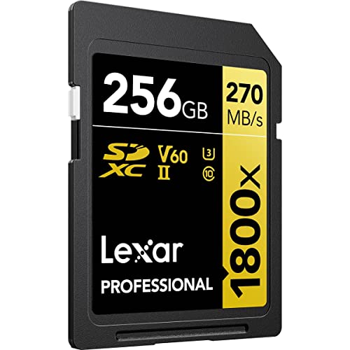 Lexar Gold Series Professional 1800X 256Gb Uhs-Ii U3 Sdxc Memory Card, 2-Pack #TOP1
