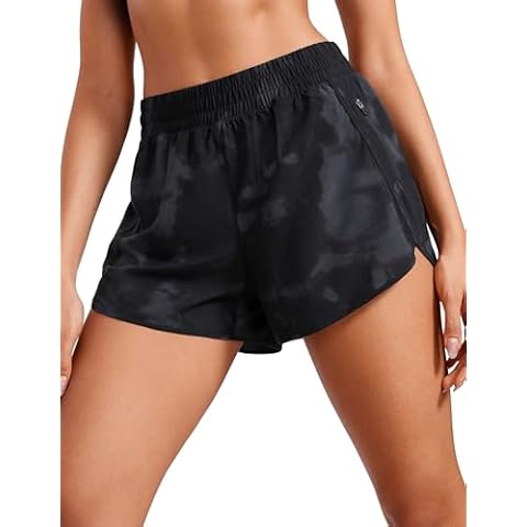 CRZ YOGA Women's High Waist Running Shorts Cover