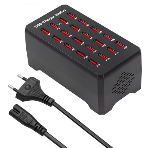 Prise Multiple USB 20 ports chargeur 100W pour charger tous les téléphones de la famille