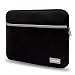 iBenzer Basic 13.3" Neoprene Protective Laptop Case Sleeve Bag with Accessory Pocket for Macbook Pro/Air/Retina 13"/iPad Pro/HP/Acer/Dell/Asus/Samsung, (Black)