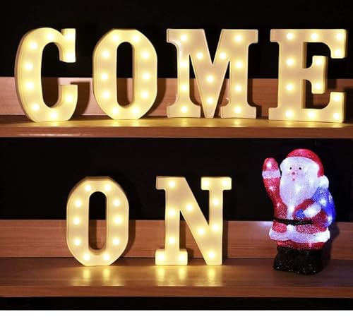 Image of Desidiya LED Marquee Alphabet Letter Light Sign - Illuminated Decorative Wall Hanging for Birthday, Anniversary & Party Decor (Letter-F)