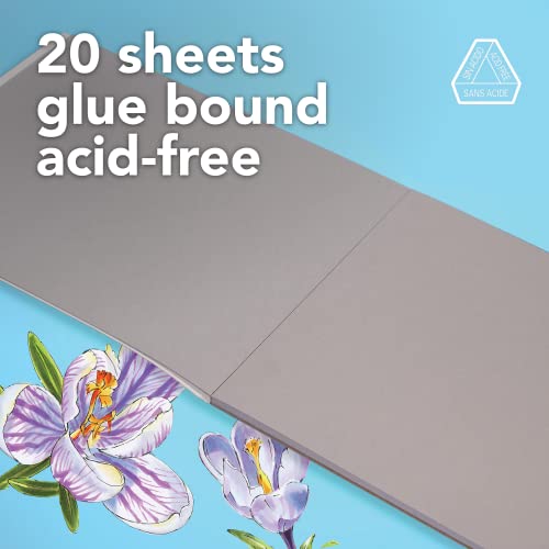 Canson Graduate Grey Toned Mixed Media Pad, Foldover, 11X14 Inch, 20 Sheets | Artist Paper For Adults And Students - Watercolors, Mixed Media, Markers And Art Journaling #TOP4