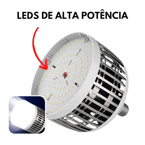Lâmpada Super Bulbo Led 50W Branco Frio 6500K Soquete E27 Bivolt