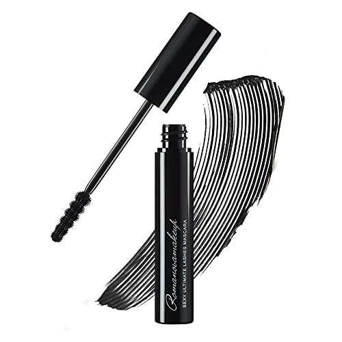 Sexy Ultimate Lashes BLACK Mascara FULL-SIZE, Nourishing, Long-lasting, Extreme Length, Naturally Black Boost Thick Lashes by Romanovamakeup. Gentle, Easy to use, Lash Mascara for Girls and Women.