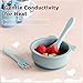 10 Pieces Baby Led Weaning Spoons and Forks Set Infant Silicone Spoon First Self Feed Baby training Utensils for Toddler First Stage Feeding Supplies for Kids Over 6 Months, 5 Pairs (Bright Colors)