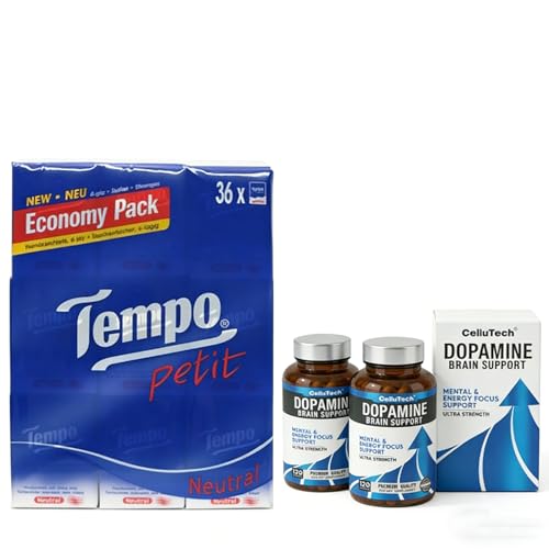 L-Tyrosine Dopamine Brain Food Supplement Pocket Tissues