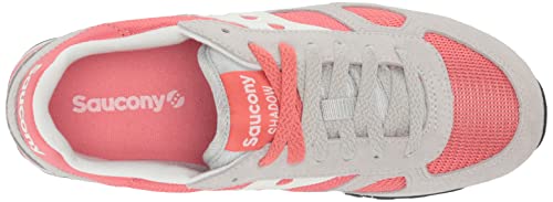 Saucony Women's Shadow-Original's Sneaker, Grey/Salmon, 12 #TOP4