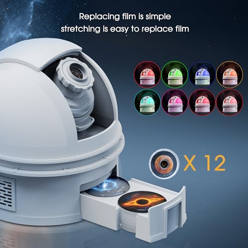 Image of L LOHAS LED Galaxy Projector Night Light 12 in 1 Star Projector Night Light | Storage Case, Solar System Constellation Moon, LED Space Galaxy Lamp with Timer, for Kids Adults Bedroom Theater
