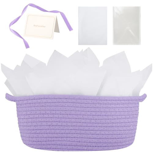 Image of woric Small Gift Baskets for Women Girl Birthday Woven Storage Baskets