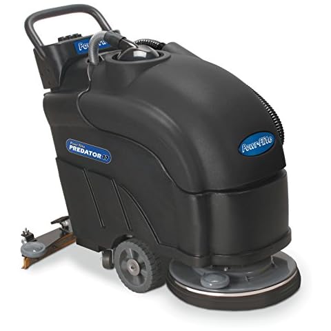 Powr-Flite PAS17BA-BC Predator Battery Powered Automatic Scrubber with Pad Driver, 200 RPM, 17" Cover