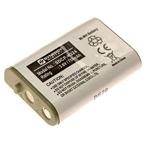 SDCP-H324 - Ni-MH, 3.6 Volt, 750 mAh, Ultra Hi-Capacity Battery - Replacement Battery for Panasonic HHR-P103 Type 25, Vtech 89-1324-00-00, 80-5808-00-00 Cordless Phone Batteries