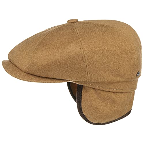 Stetson Hatteras Loden Earflaps Cap Men Camel 6 7/8