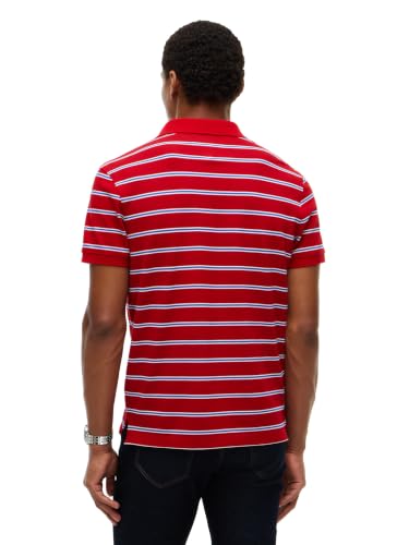 Image of Tommy Hilfiger Men's Short Sleeve Polo Shirts in Regular Fit With Stretch and Organic Pique Cotton
