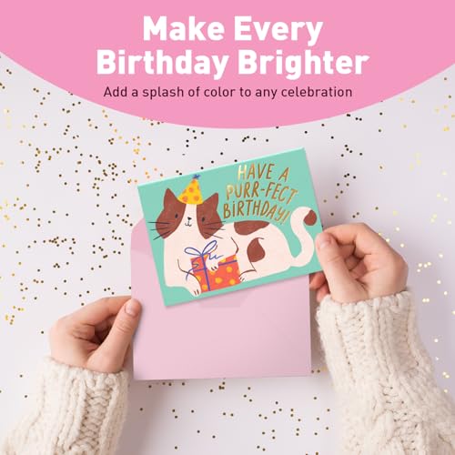 Image of Sweetzer & Orange Happy Birthday Cards with Envelopes and Assortment Box - Variety Set of 50 Assorted Birthday Notes. Perfect Bulk Pack for Celebrations, Office, Friends & Special Occasions-4x5.5