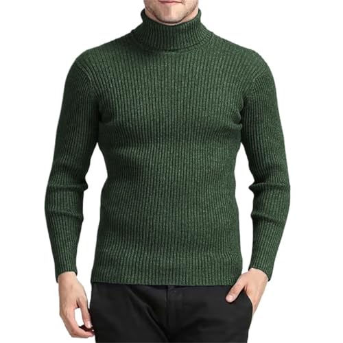 Men's Pullover Sweaters Striped Warm Long Sleeved Solid Color Basic Casual Sweater Tops2