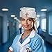 Nurse Hat | Nurse Costume Hat | Vintage Nurses Hats | White Nurses Cap | Old Fashioned Hospital Uniform Caps | Nursing Cap | Nursing Costume Accessories | White | One Size | Unisex