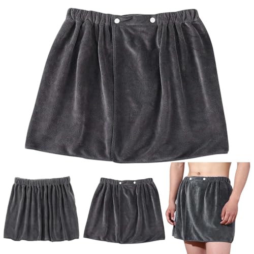 HhBdy Serviette à Sauna pour Kilt Homme, Serviette de Douche Polyester Drap de Bain Grande Taille Réglable, Sortie de Bain Homme 40 × 150 cm Jupe de Sauna...