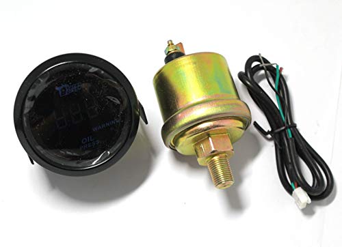 Levanlight 2" 52Mm 120 Psi Digital Blue Led Oil Pressure Gauge With Pressure Sensor For Auto Boat Truck Modified #TOP2