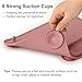 2 Pack Baby Silicone Mat, with Suction Base and 8 Stretchable Straps, Seposeve Baby Placemats, Activity Mat for Infants to Toddlers, Keeps Babies Essentials Off The Floor, Purple Pink