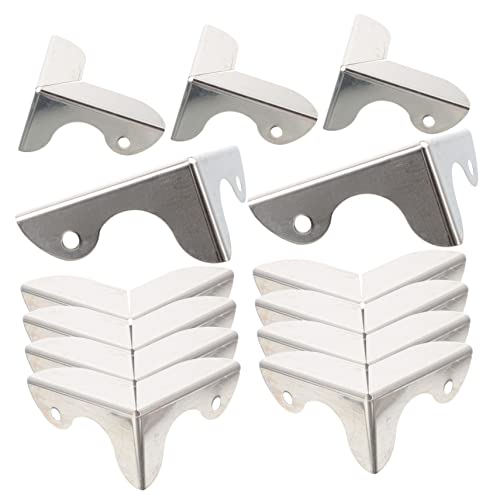 KALLORY 3sets 16pcs Box Antique Decorative Corner Guards Box Edge Safety Protectors for Jewelry Cases Durable Material Unique Design for Boxes and DIY Projects 16pcs*3