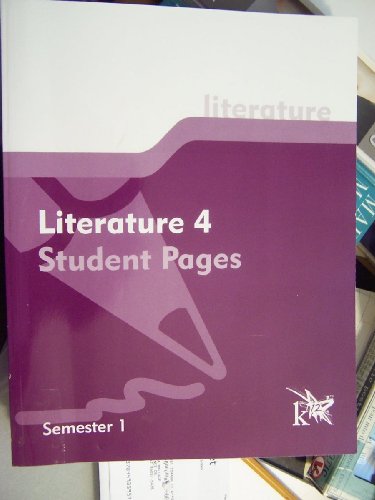 Literature 4 Student Pages Semester 1