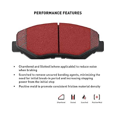 Dynamic Friction Company Rear EURO 5000 Ceramic Brake Pads For 2017-2022 Maserati Ghibli; 2017-2024 Maserati Levante; 2023-2024 Maserati Grecale| Automotive Replacement Brake Pads