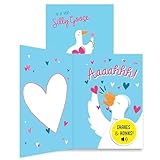 CENTRAL 23 Funny Anniversary Card With Sound And Motion Effects, 22 x 15 Cm - Screaming Goose Prank Card For Husband Wife - Jokes Surprise Laughs Gag - Annoying Gifts For Fiance Boyfriend Girlfriend