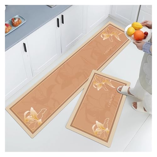 Tapis de cuisine en cuir synthétique durable et imperméable