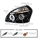 SPEC-D TUNING Projector Headlights Black Compatible with 2005-2009 Hyundai Tucson All Modles, Left + Right Pair Headlamps Assembly