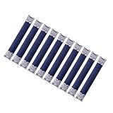 HAPINARY 10個入り 金属製内部可動フレーム シリバーカラー ハンドバッグ 財布用交換パーツ バッグ 手芸素材