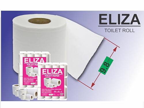 Image of Eliza Premium 3 Ply Toilet Disposable Roll Pack of 18, Toilet Paper, Toilet & Tissue Roll, Pack of Eighteen Toilet Tissue Paper Rolls 200 Pulls Each- 9.8 x 10 cm