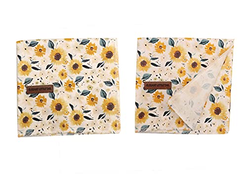 Elegant-little-tail-Dog-Bandanas-1Pack-Sunflower-Print-Washable-Dog-Scarf-Female-Square-Dog-Bib-Kerchief-Scarf-Adjustable-Pet-Bandana-for-Medium-Large-Dogs - Cucciolini Doodles   Elegant-little-tail-Dog-Bandanas-1Pack-Sunflower-Print-Washable-Dog-Scarf-Female-Square-Dog-Bib-Kerchief-Scarf-Adjustable-Pet-Bandana-for-Medium-Large-Dogs