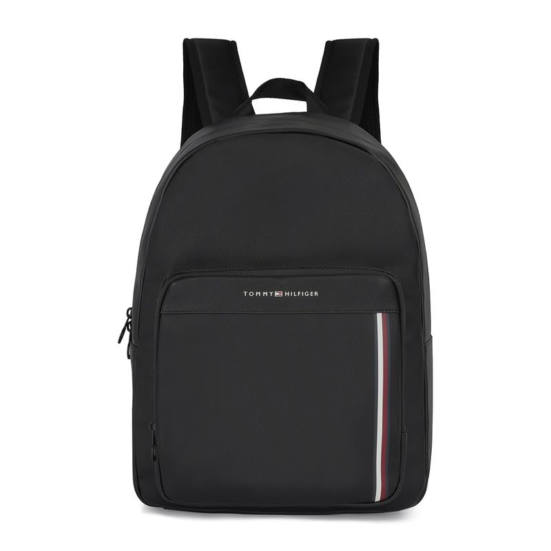 Tommy Hilfiger Wigan Men PU Laptop Backpack (16 Inch) - Black (B0CMHP1BW2) Amazon Price History, Amazon Price Tracker